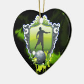 Voetbal 1 keramisch ornament (Links)