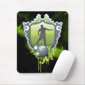 Voetbal 1 Mousepad Muismat (Met muis)