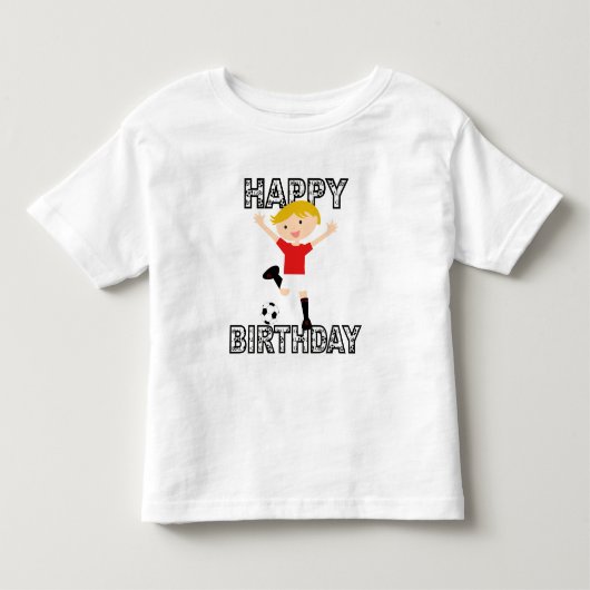 Voetbal 1 Rood en wit Kinder Shirts (Voorkant)