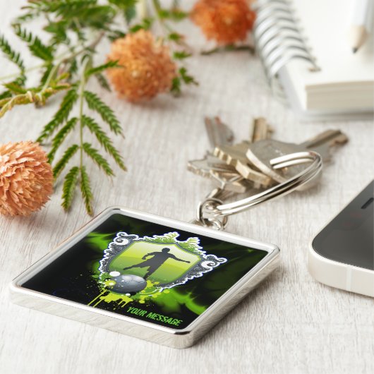 Voetbal 1 Sleutelhanger (Zijkant)