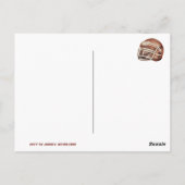 Voetbal 1e Jaar Down Verjaardag Briefkaart (Achterkant)