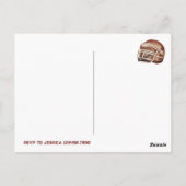 Voetbal 1e Jaar Down Voetbal Verjaardagsfeestje Briefkaart (Achterkant)