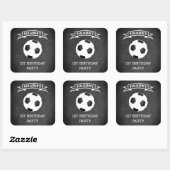 Voetbal 1e verjaardag feest cadeautje sticker (Vel)