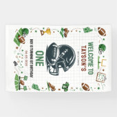 Voetbal 1e verjaardag - Leuk voor kinderen  Spandoek (Horizontaal)