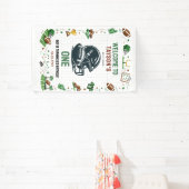 Voetbal 1e verjaardag - Leuk voor kinderen  Spandoek (Insitu)