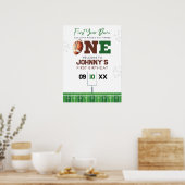 Voetbal 1e verjaardag welkomstbord poster (Keuken)