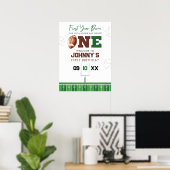 Voetbal 1e verjaardag welkomstbord poster (Thuiskantoor)