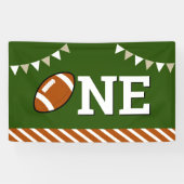 Voetbal 1e verjaardagsfeestje spandoek (Horizontaal)