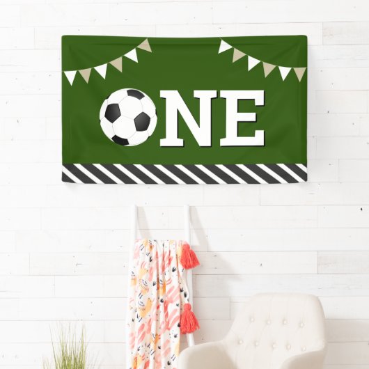 Voetbal 1e verjaardagsfeestje spandoek (Insitu)
