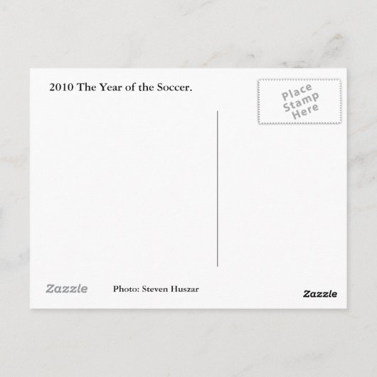 Voetbal 2010 briefkaart (Achterkant)