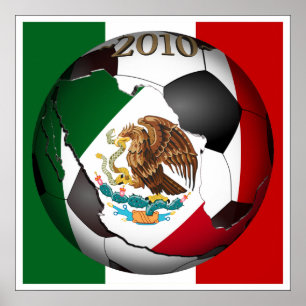 voetbal 2010 - Mexico Poster
