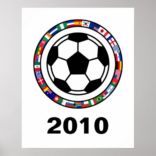 Voetbal 2010 poster (Voorkant)