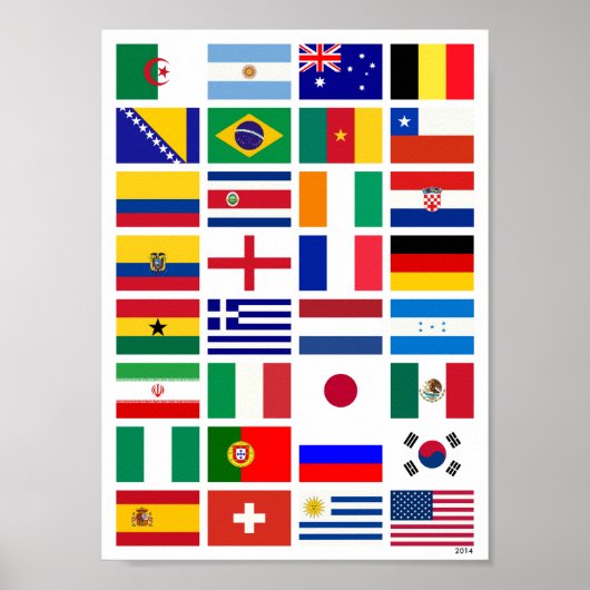 Voetbal 2014 poster (Voorkant)