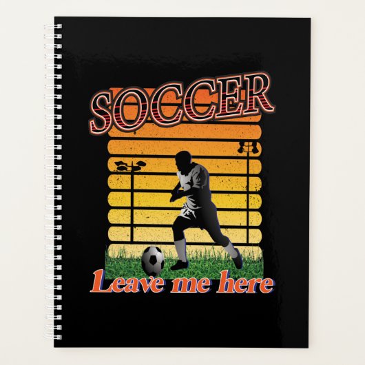Voetbal 2021 laat me hier achter planner (Voorkant)