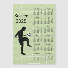 Voetbal 2025 Kalender Magnetische Kaart