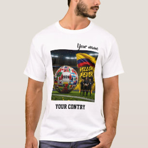 Voetbal 2026 futbol Colombia Aangepaste naam land T-shirt