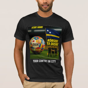 Voetbal 2026 futbol Curazao Aangepaste naam land T-shirt