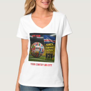 Voetbal 2026 futbol Kaapverdië Aangepaste Naam lan T-shirt