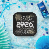 Voetbal 2026 Nieuwjaarsfeest Papieren Bordje (Feest)