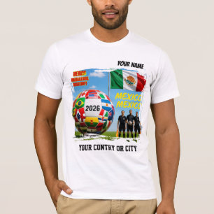 Voetbal 2026 voetbal Mexico Aangepaste kids Naam l T-shirt