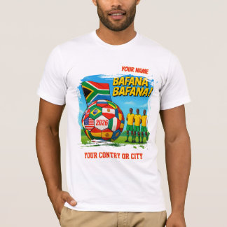 Voetbal 2026 voetbal SUDAFRICA Aangepaste landnaam T-shirt
