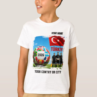 Voetbal 2026 voetbal TURKIJE Aangepaste naam & T-shirt