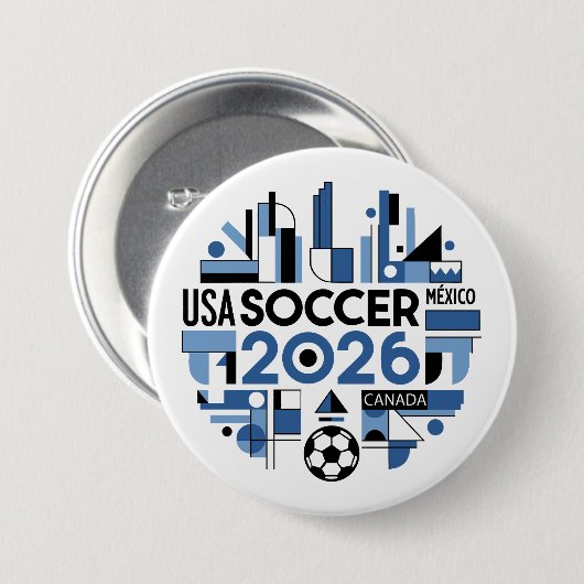 Voetbal 2026 VS, Canada, Mexico Ronde Button 7,6 Cm (Voorkant /achterkant)
