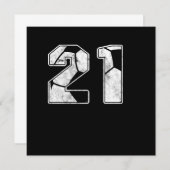 Voetbal 21-Birthday Celebration Sports Gift Kaart (Voorkant / Achterkant)