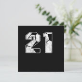 Voetbal 21-Birthday Celebration Sports Gift Kaart (Staand voorkant)