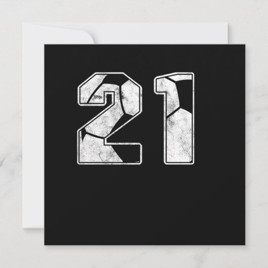 Voetbal 21-Birthday Celebration Sports Gift Kaart (Voorkant)