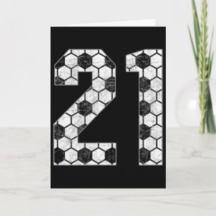 Voetbal #21 Love Voetbal Moeder Favoriete Speler J Kaart