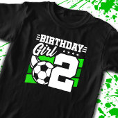 Voetbal - 2 jaar oud meisje - 2 jaar tweede verjaa t-shirt