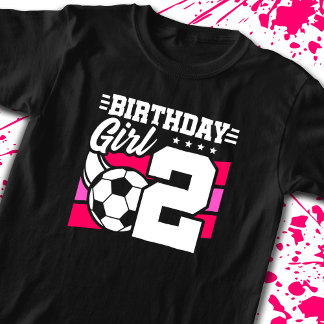 Voetbal - 2 jaar oud meisje - 2 jaar tweede verjaa t-shirt