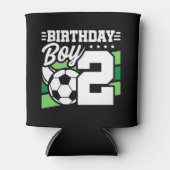 Voetbal - 2 jaar oude jongen - 2e verjaardag blikjeskoeler (Voorkant)