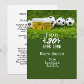 Voetbal 30e Verjaardagskaart met ballen op groen Kaart (Voorkant / Achterkant)