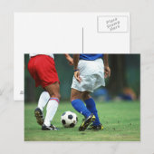 Voetbal 3 briefkaart (Voorkant / Achterkant)