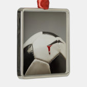 Voetbal 3 metalen ornament (Rechts)