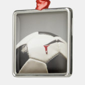 Voetbal 3 metalen ornament (Links)