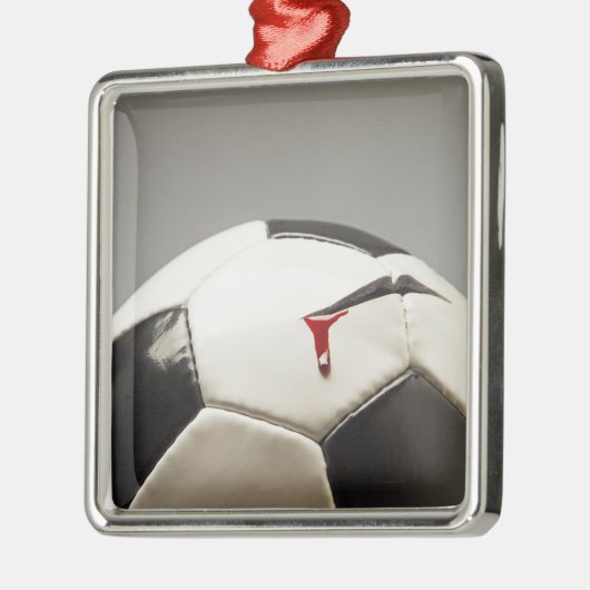 Voetbal 3 metalen ornament (Links)