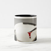 Voetbal 3 tweekleurige koffiemok (Center)