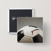 Voetbal 3 vierkante button 5,1 cm (Voorkant /achterkant)