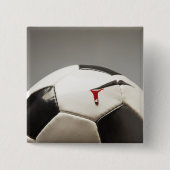 Voetbal 3 vierkante button 5,1 cm (Voorkant)