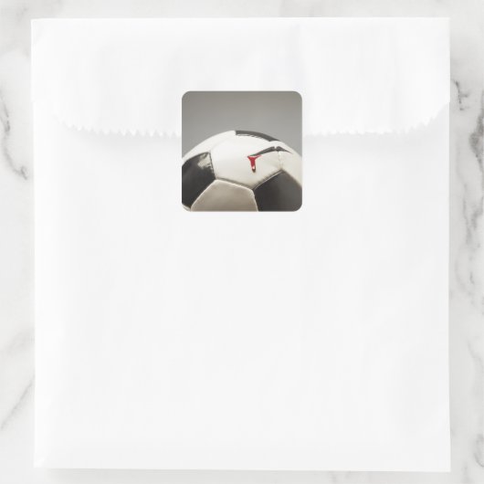 VOETBAL 3 VIERKANTE STICKER (Tas)