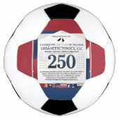 Voetbal 4 juli 250ste Rood Wit Blauw (Voorkant)