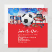 Voetbal 4 juli Onafhankelijkheidsdag Amerika Kaart (Voorkant / Achterkant)