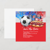 Voetbal 4 juli Onafhankelijkheidsdag Amerika Kaart (Voorkant / Achterkant)