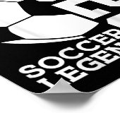 Voetbal 5e verjaardag Voetbal Legende  Poster (Hoek)