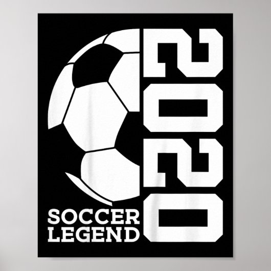 Voetbal 5e verjaardag Voetbal Legende  Poster (Voorkant)