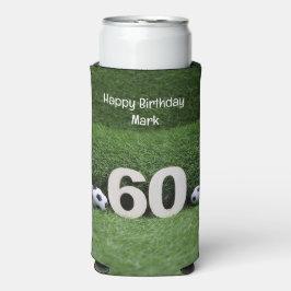 Voetbal 60e verjaardagsfeest seltzer blikjeskoeler