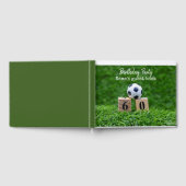 Voetbal 60ste verjaardag met bal en nummer zestig gastenboek (Volledig)